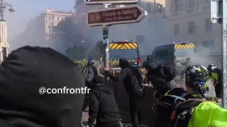 درگیری دانش‌آموزان با نیروهای پلیس در مدارس فرانسه