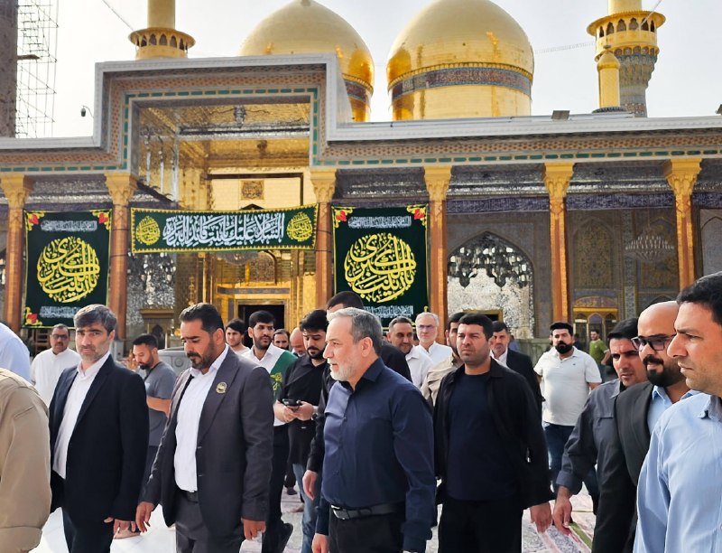 تشرف وزیر امور خارجه به حرمین کاظمین و دیدار با تولیت آستان