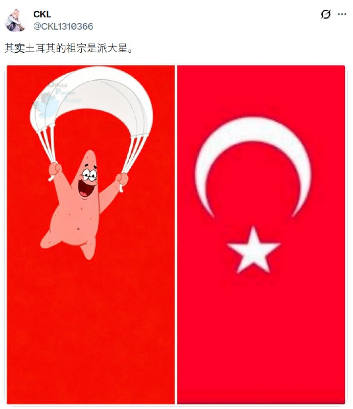 شوخی کاربران چینی با پرچم ترکیه در شبکه اجتماعی