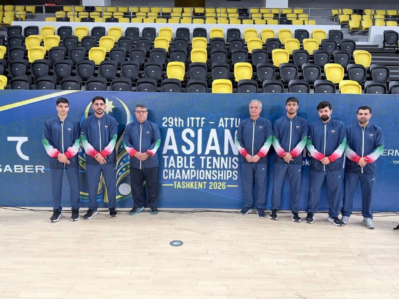 صدرنشینی تیم‌های ملی تنیس روی میز ایران در قهرمانی آسیا