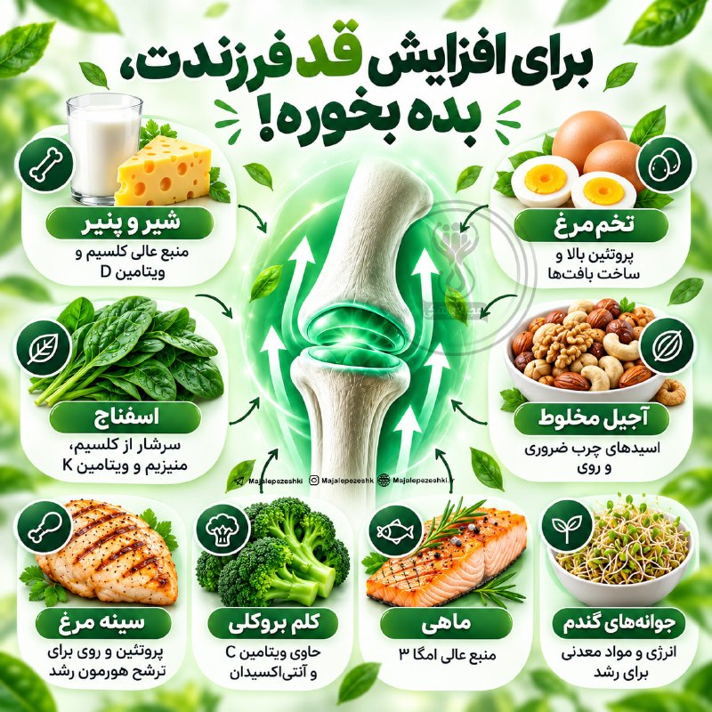 ۸ خوراکی مؤثر برای رشد و سلامت استخوان کودکان