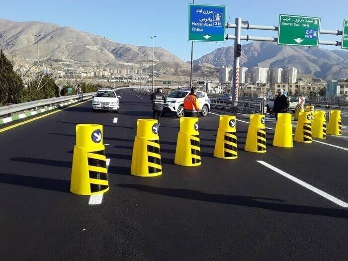 جاده چالوس جنوب به شمال یک‌طرفه شد