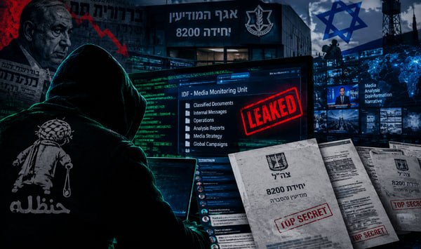 حنظله اسناد محرمانه مرکز جنگ شناختی ارتش اسرائیل را منتشر کرد