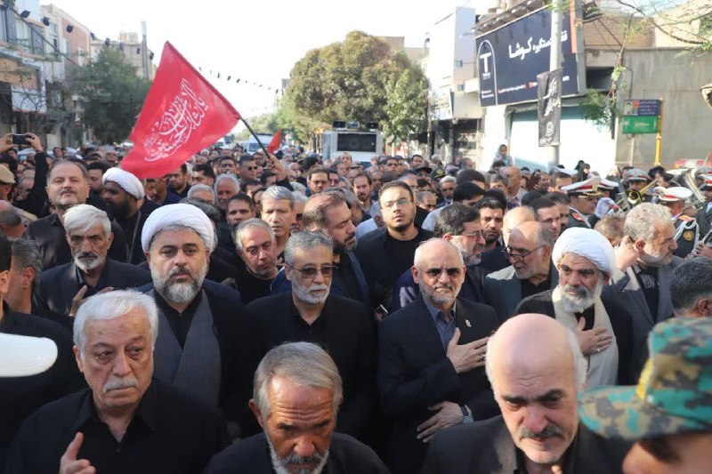 حضور رئیس دفتر رئیس‌جمهور در مراسم تشییع پدر سپهبد شهید موسوی در قم