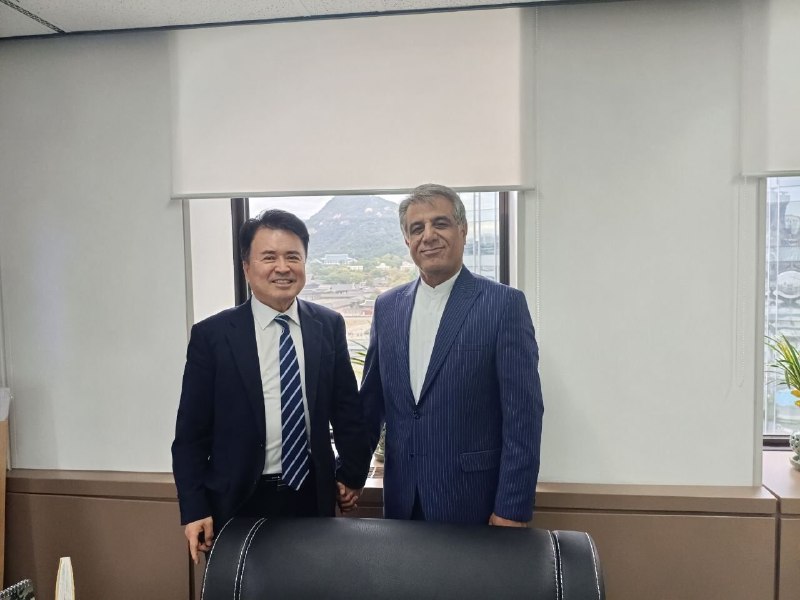 دیدار سفیر ایران با رئیس خبرگزاری آژو پرس کره جنوبی