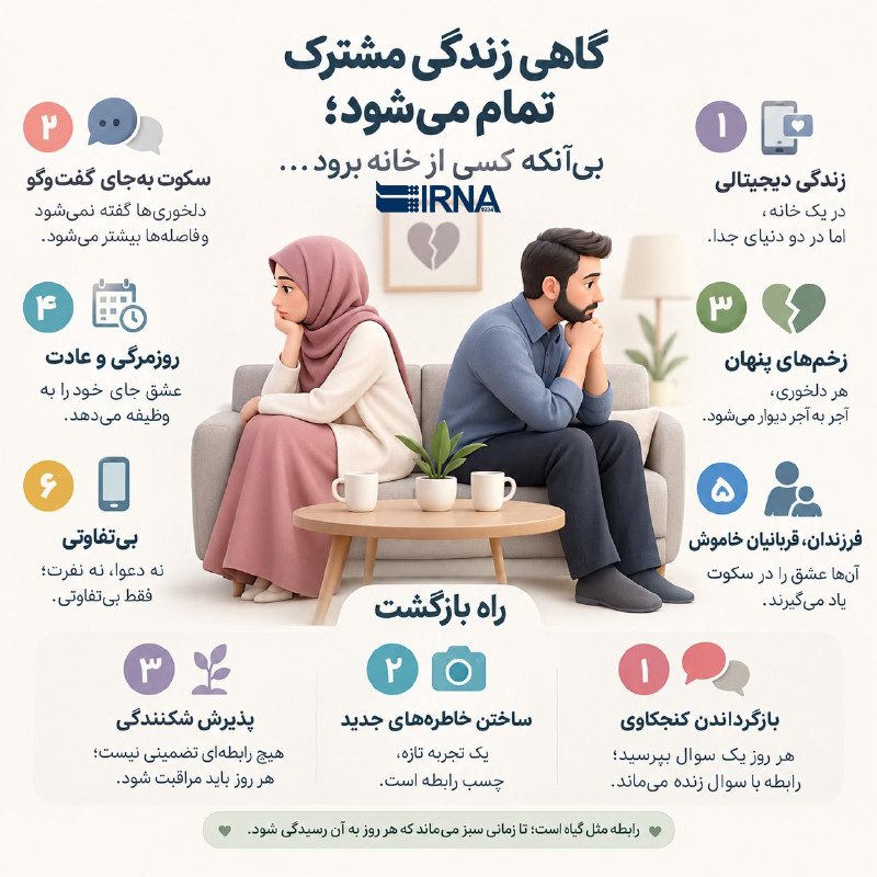 طلاق عاطفی؛ شکافی آرام در زندگی مشترک